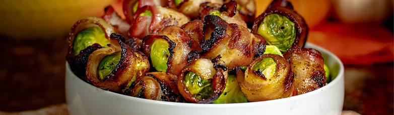 Grilled Bacon Wrapped Brussels Sprouts