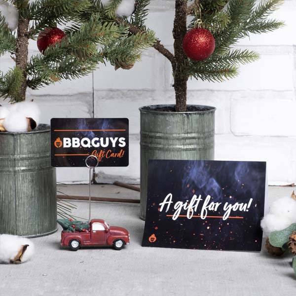 BBQGuys gift cards under the Christmas tree