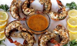 Grilled Lobster Tails On The Grill With Creole Compound Butter Sauce Recipe