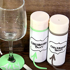 How to Make a Chalk Paint Wine Glass